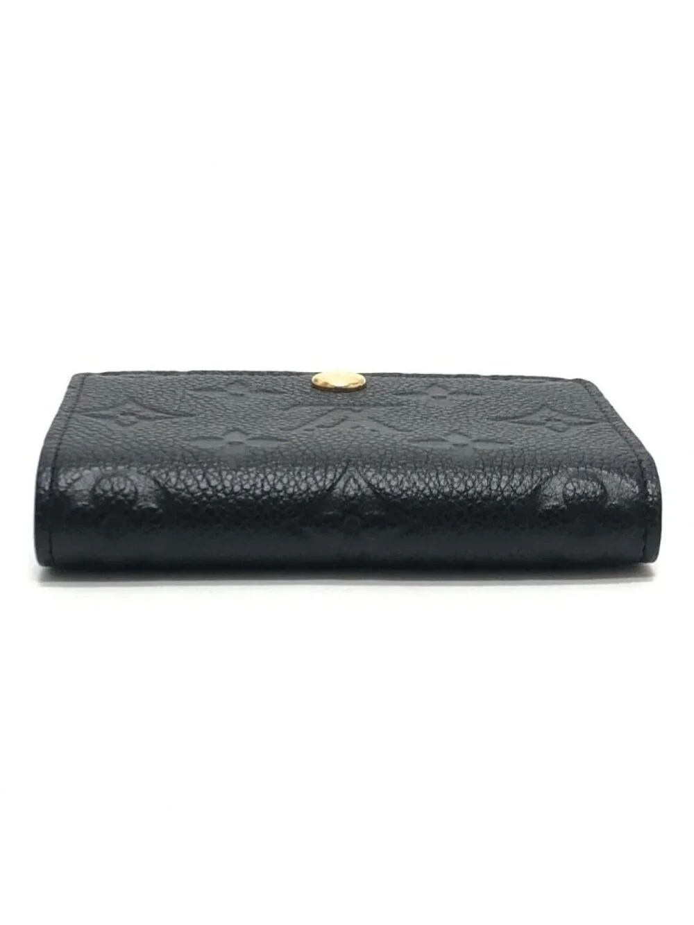 Louis Vuitton Card Case Business Holder Monogram Empreinte Leather Black